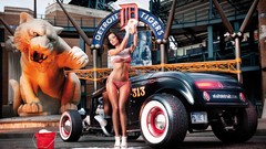 Woman brunettes bikini Kristin Zippel