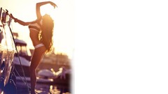 Woman brunettes dancers sailor uniforms Russians Anna 