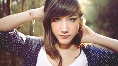 Woman brunettes forests portraits Marta Aragonés