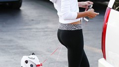 Woman brunettes kendall jenner yoga pants