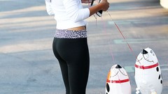 Woman brunettes kendall jenner yoga pants