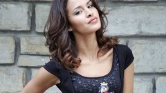 Woman brunettes Leila Ben Khalifa