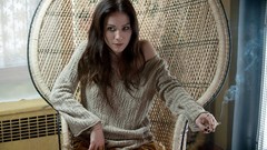 Woman brunettes Lynn Collins