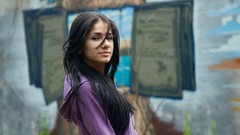 Woman brunettes Met-Art magazine Malina A