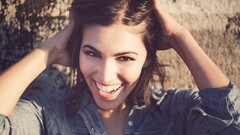 Woman brunettes mobius