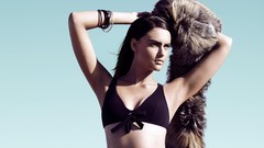 Woman brunettes models bikini Zuzana