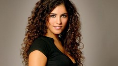 Woman brunettes models curly hair Yolanthe Cabau van Kasbergen