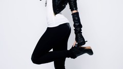 Woman brunettes models dancers Anna Konchakovskaya