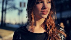 Woman brunettes models Emily Tebbetts Tessa Schaaf