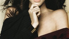 Woman brunettes models Hilary Rhoda