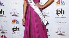 Woman brunettes models Miss World 2012