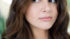 Woman brunettes models photo shoot beach girls Met-Art magazine 