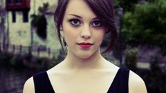 Woman brunettes models portraits imogen dyer