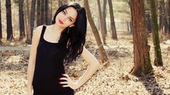 Woman brunettes models Sandy Manase