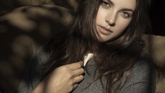 Woman brunettes models Slow Moving Millie Amelia Warner