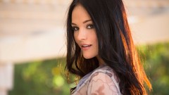 Woman brunettes nude boobs Logan Drae