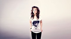 Woman brunettes open mouth Sandrine