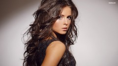 Woman brunettes singers models mirror effect Nyusha Shurochkina