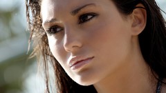 Woman brunettes swimming pools Giulia Olivetti