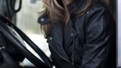 Woman brunettes trucks vehicles Lisa Kelly