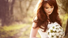 Woman brunettes weddings