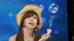 Woman bubbles asians models Korean Jung Seon
