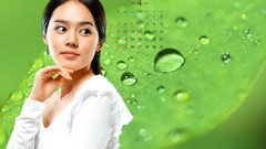 Woman Calendar asians Korean Han Ga In