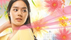 Woman Calendar asians Korean Han Ga In