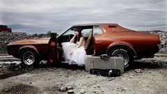 Woman cars brunettes marit larsen girls with cars
