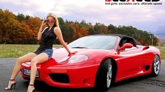 Woman cars Ferrari girls
