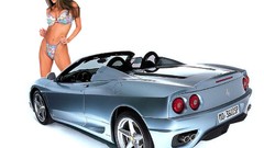 Woman cars lingerie bra panties car babes