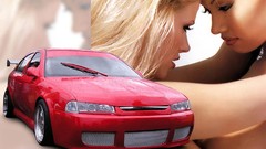 Woman cars lingerie sports cars lesbians car babes