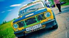 Woman cars motors Lada