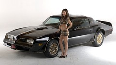 Woman cars Pontiac widescreen brunettes models pontiac firebird 