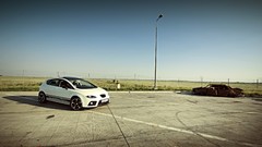 Woman cars Seat Leon