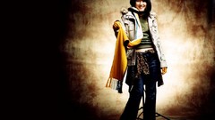 Woman Celebrity Actress asians scarfs black hair Korean exposed 