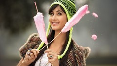 Woman Celebrity Actress smiling brunettes katrina kaif bollywood