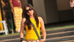 Woman Celebrity Actress stills smiling models photo shoot black 