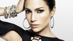 Woman Celebrity jennifer lopez hoop earrings
