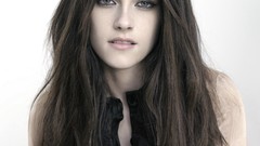 Woman Celebrity Kristen Stewart Actress brunettes eyeliner emo 