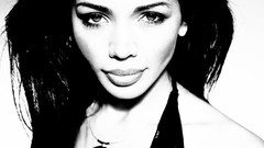 Woman Celebrity monochrome Actress brunettes South African 