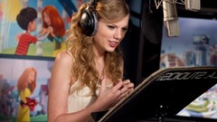 Woman Celebrity studio blondes taylor swift singers recording 