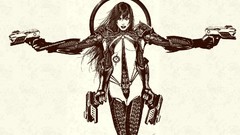 Woman Characters comics monochrome drawings deviantart artwork 