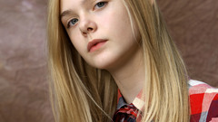 Woman children Actress blondes elle fanning long neck