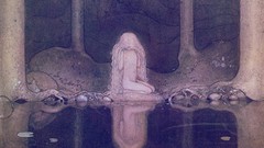 Woman children paintings lakes nude artwork fantasy art John 