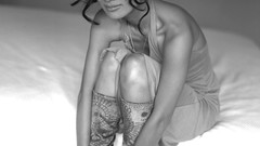 Woman Chinese Actress asians bai ling models photo shoot black 