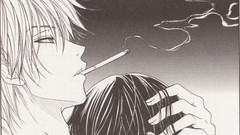 Woman Cigarettes monochrome smoking blondes male brunettes 