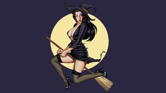 Woman cleavage artwork witches