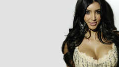 Woman cleavage kim kardashian