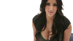 Woman cleavage kim kardashian